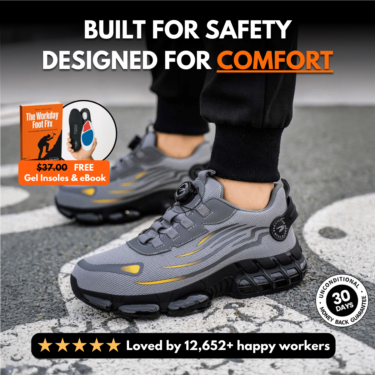 SafeStep™ - The Most Comfortable Steel Toe Shoes