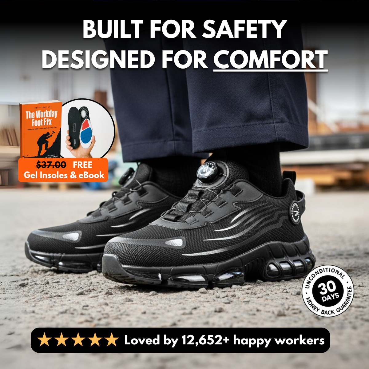 SafeStep™ - The Most Comfortable Steel Toe Shoes